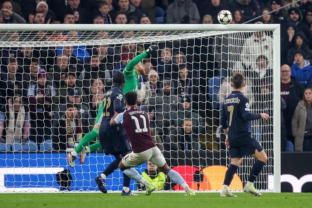 Tablas entre Aston Villa y Juventus. EFE/EPA/ADAM VAUGHAN