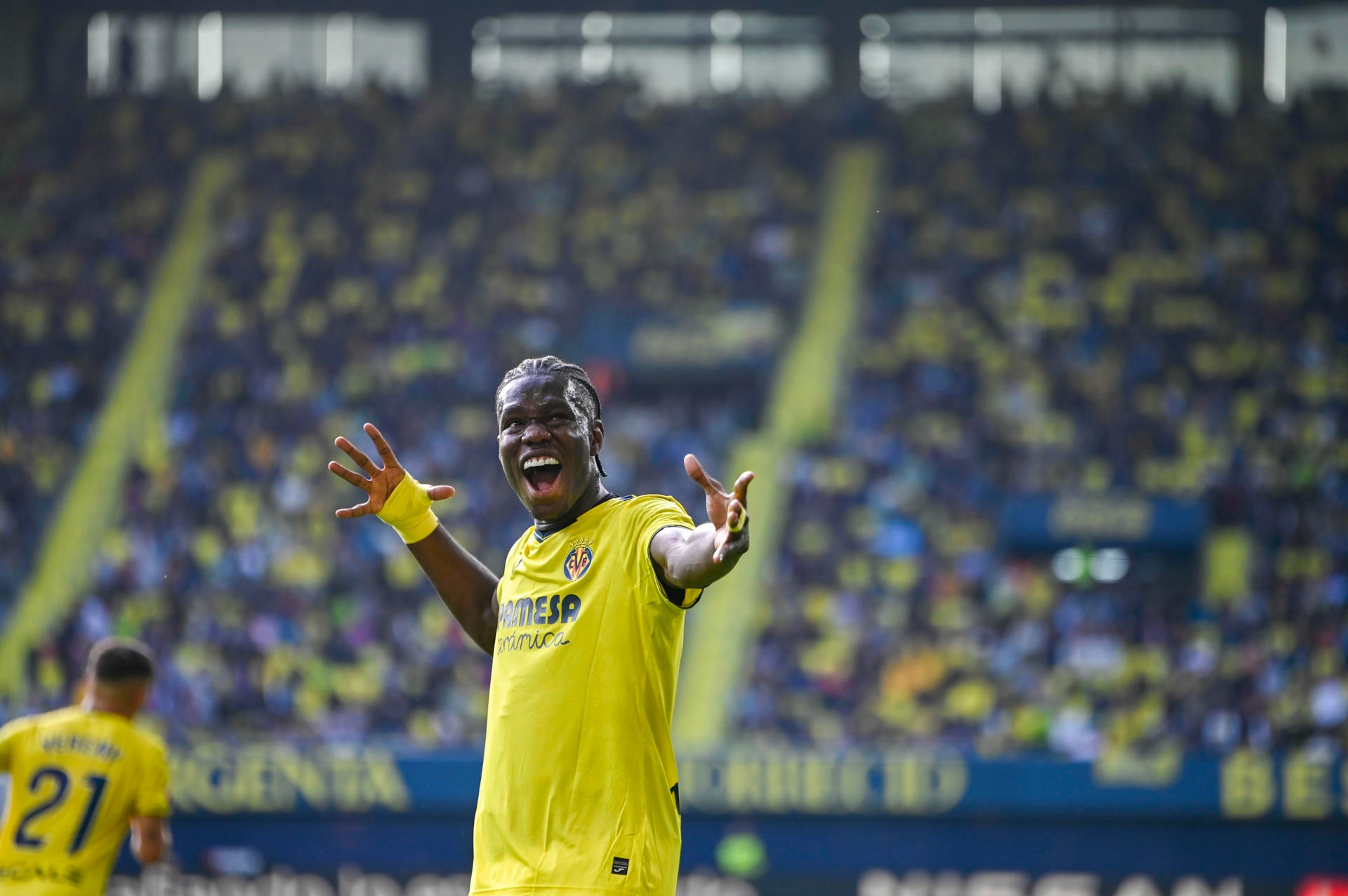 El que más tarjetas provoca de la Liga es Thierno. EFE
