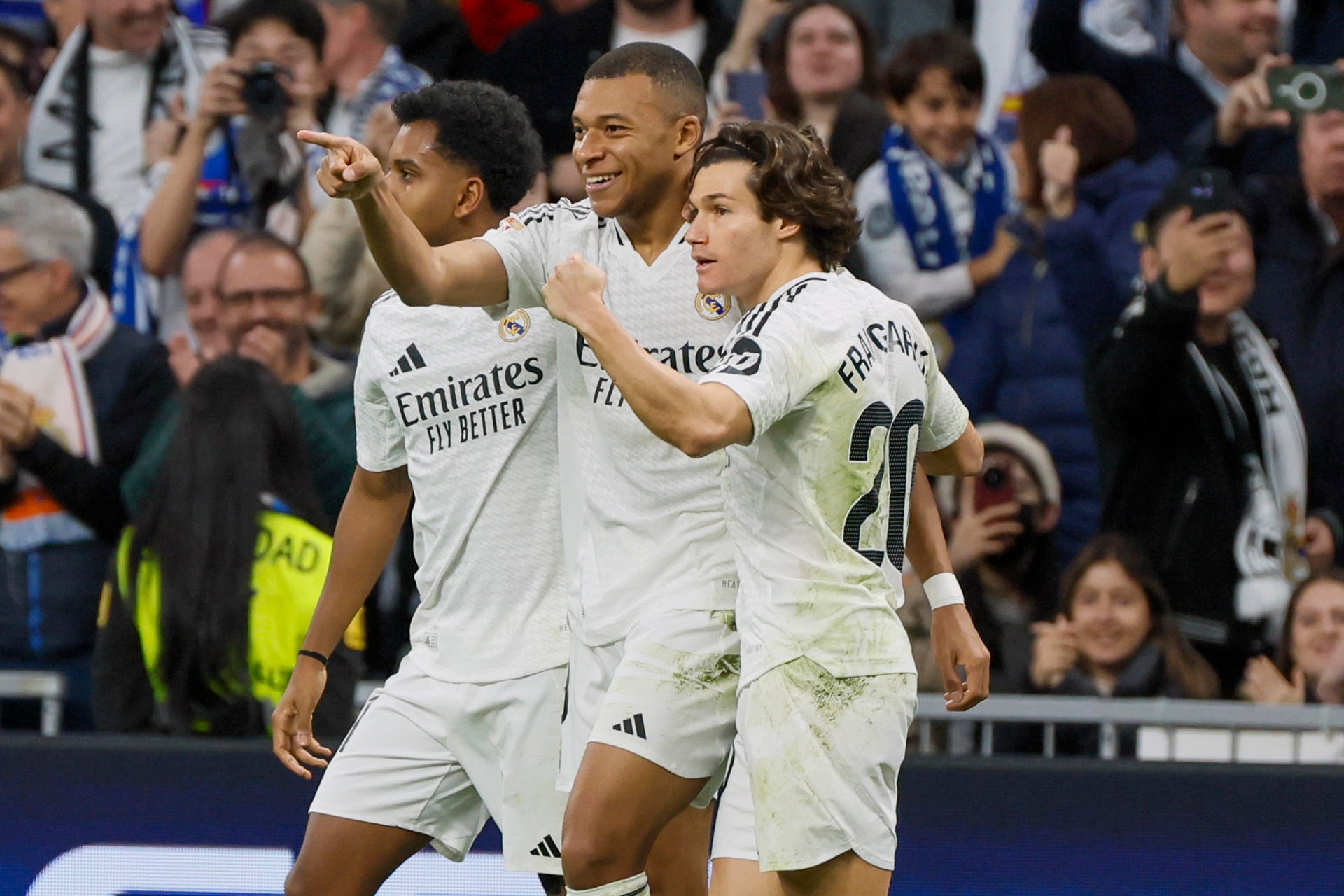 Mbappé volta a brilhar em vitória do Madrid. EFE