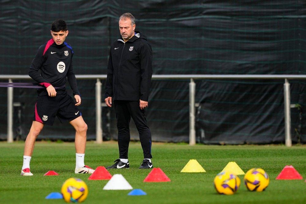Pedri is expected back for Barca's clash against Atalanta. EFE