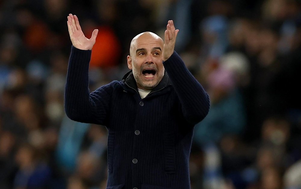 Guardiola conceded five goals in a match for the second time in his coaching career. EFE