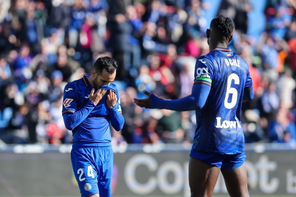 El Getafe es el equipo con más amarillas de Primera. EFE
