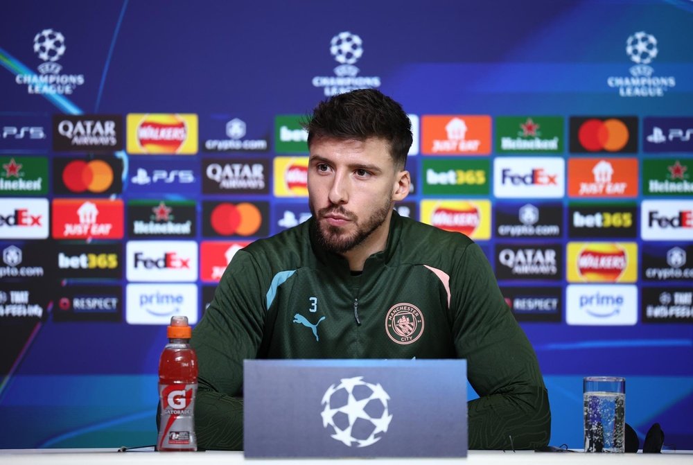Dias spoke ahead City's clash against Real Madrid in the UCL play-offs. EFE