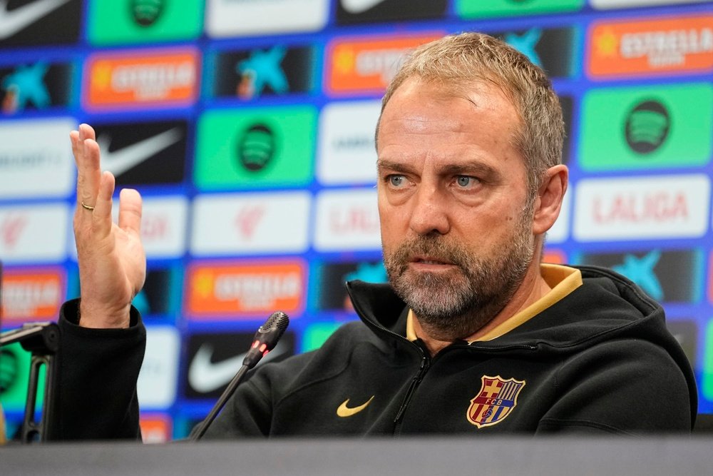 Flick criticised the abuse of referees in Spain. EFE