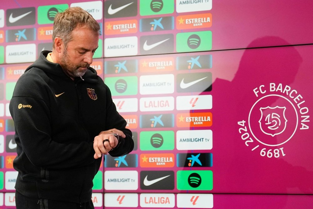 Flick said that Benfica will be a tough opponent for Barca. EFE/ Enric Fontcuberta