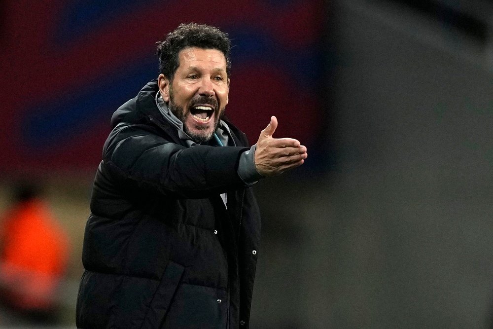 Simeone analizó la actualidad del Atlético. EFE