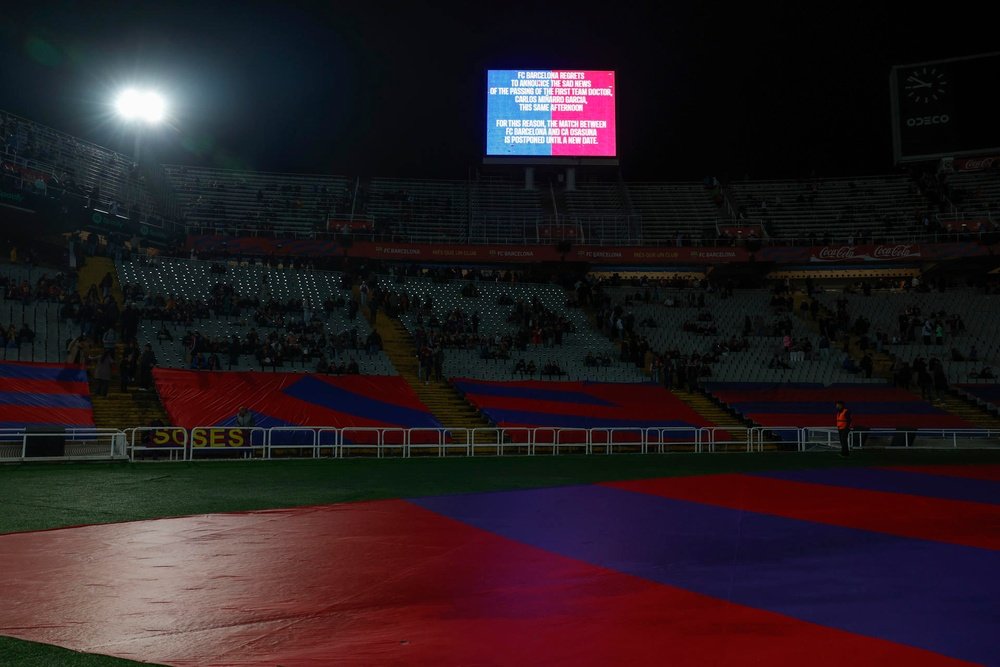 RFEF confirma que o Barça - Osasuna será em 27 de março. EFE