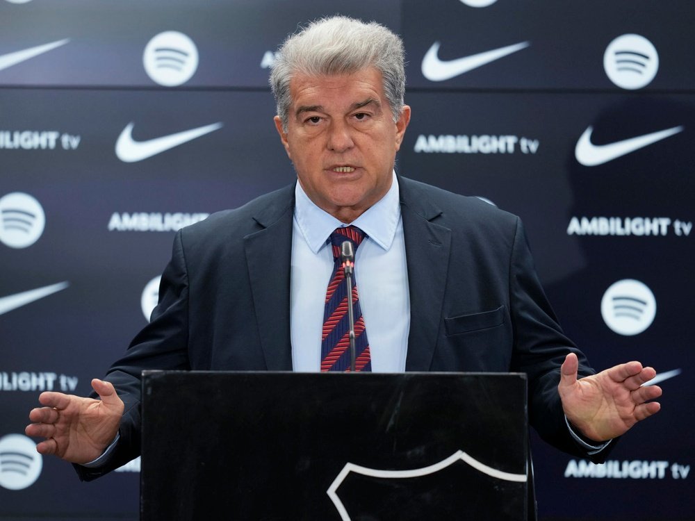 Laporta commenta le iscrizioni dei due giocatori. EFE