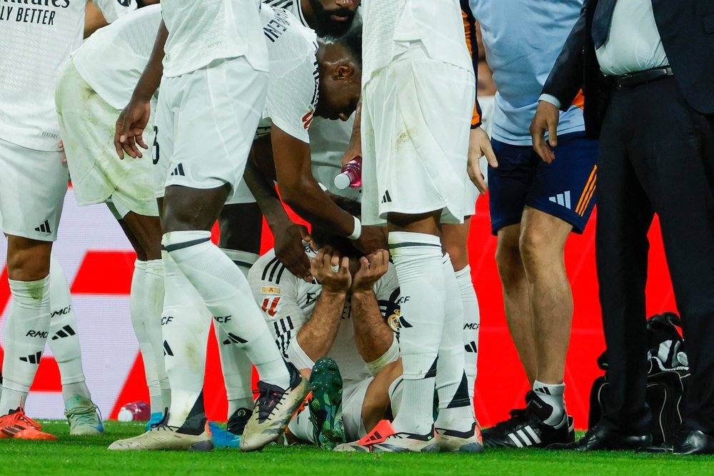 Carvajal a repris le travail sur le terrain. EFE