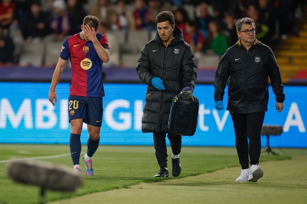 Dani Olmo ai box: salta la Champions. EFE