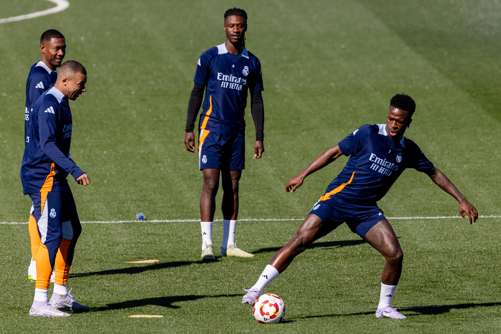 Vinicius et Mbappé se sont entraînés avec le groupe et sont prêts pour affronter le Celta de Vigo