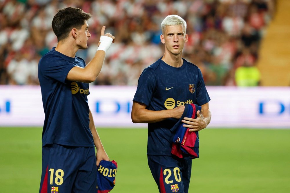 Dani Olmo y Balde, alta y baja para Dortmund. EFE