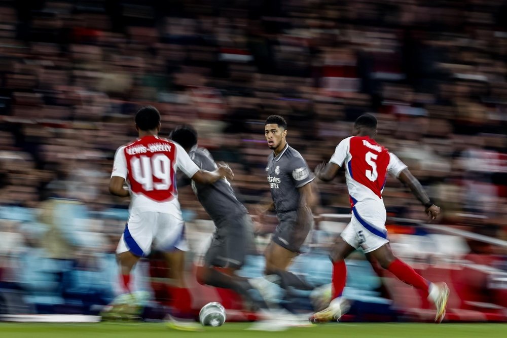 El Madrid corrió casi 13 kilómetros menos que el Arsenal. EFE