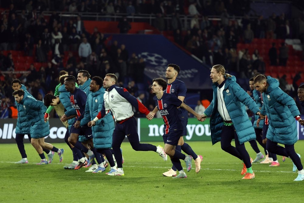 El PSG, uno de los cuatro supervivientes en la lucha por el Triplete. EFE/EPA/MOHAMMEDBADRA