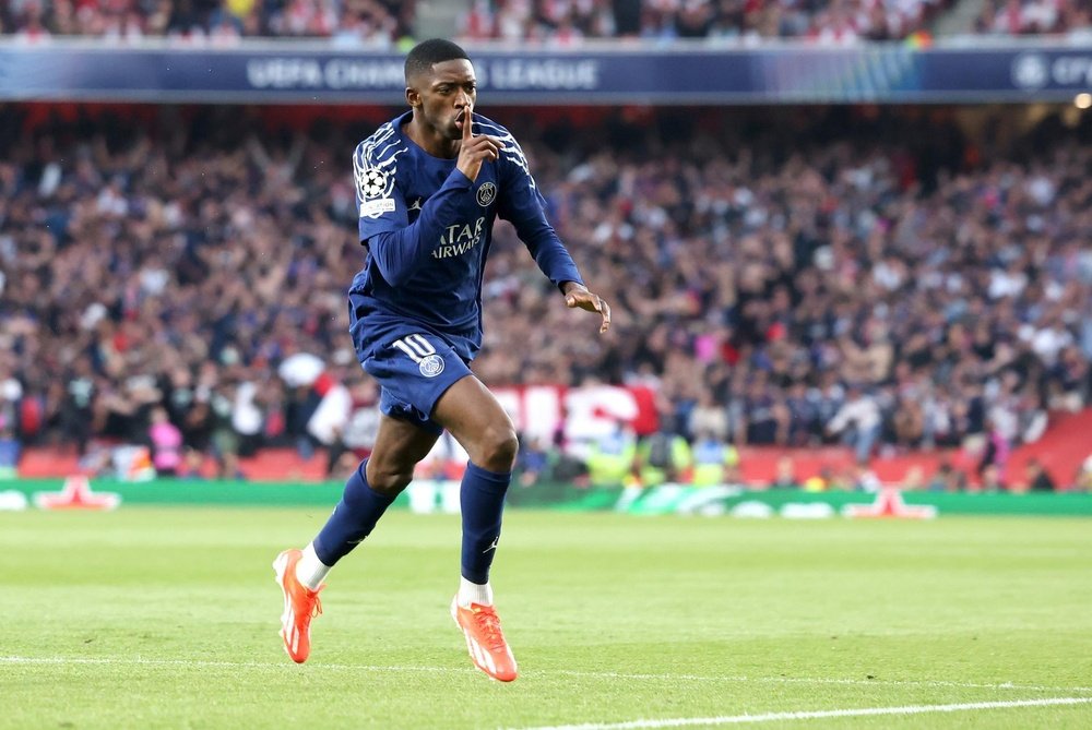 Dembélé estará ante el Arsenal. EFE/EPA/NEILHALL