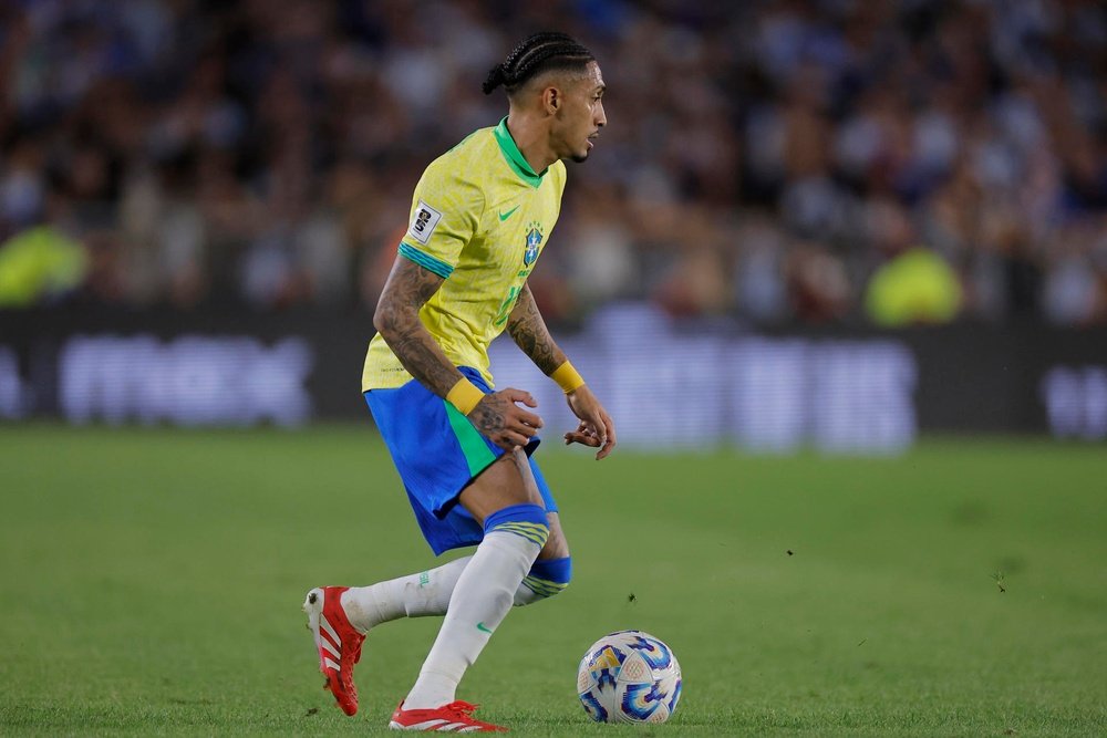 Raphinha diz que esteve perto de jogar pela seleção italiana. EFE