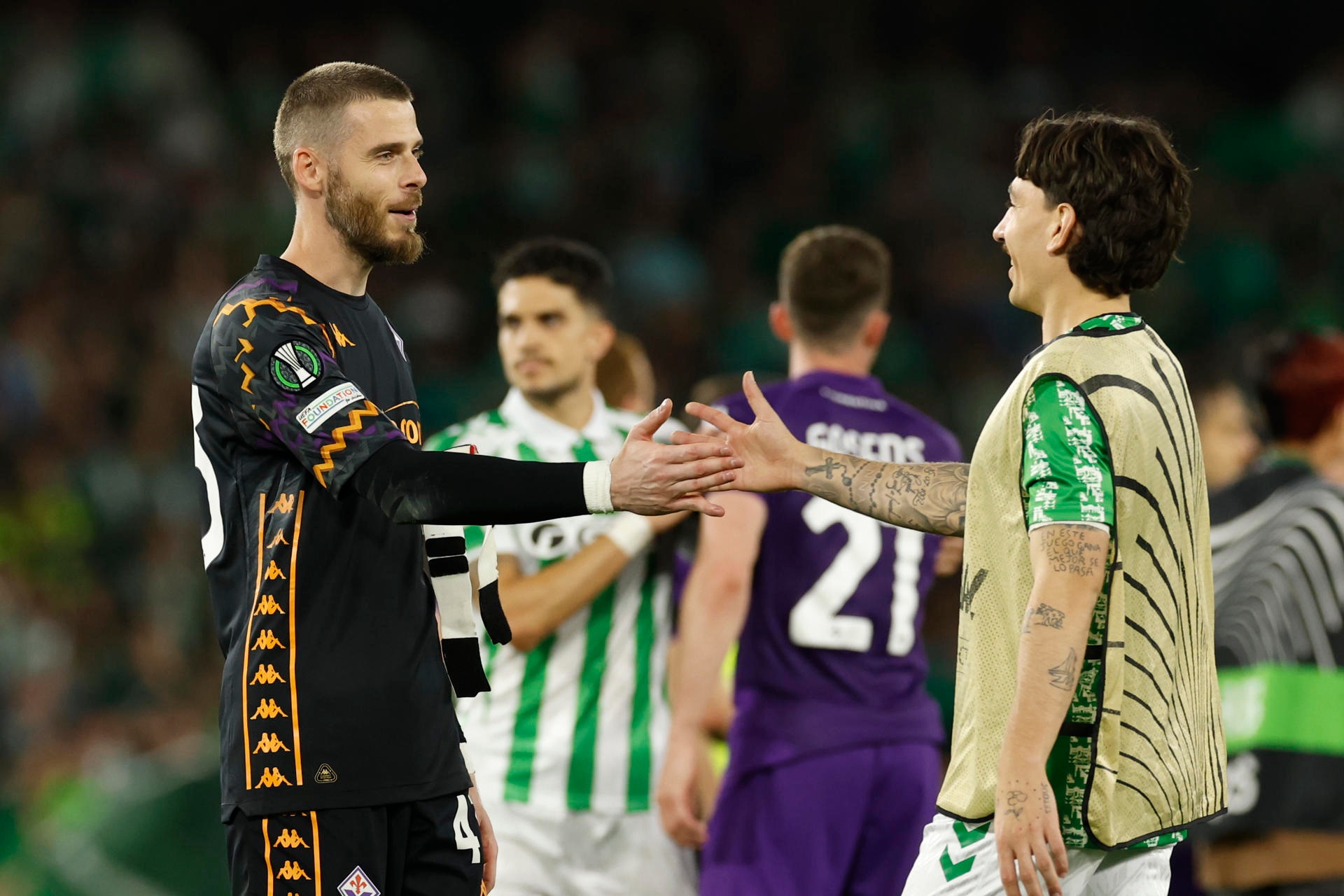 Monaco se lance sur David De Gea.EFE/Julio Muñoz
