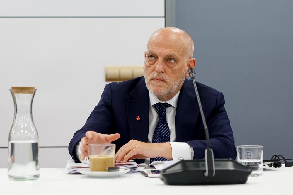 Javier Tebas criticó el modelo del Mundial de Clubes. EFE/Mariscal