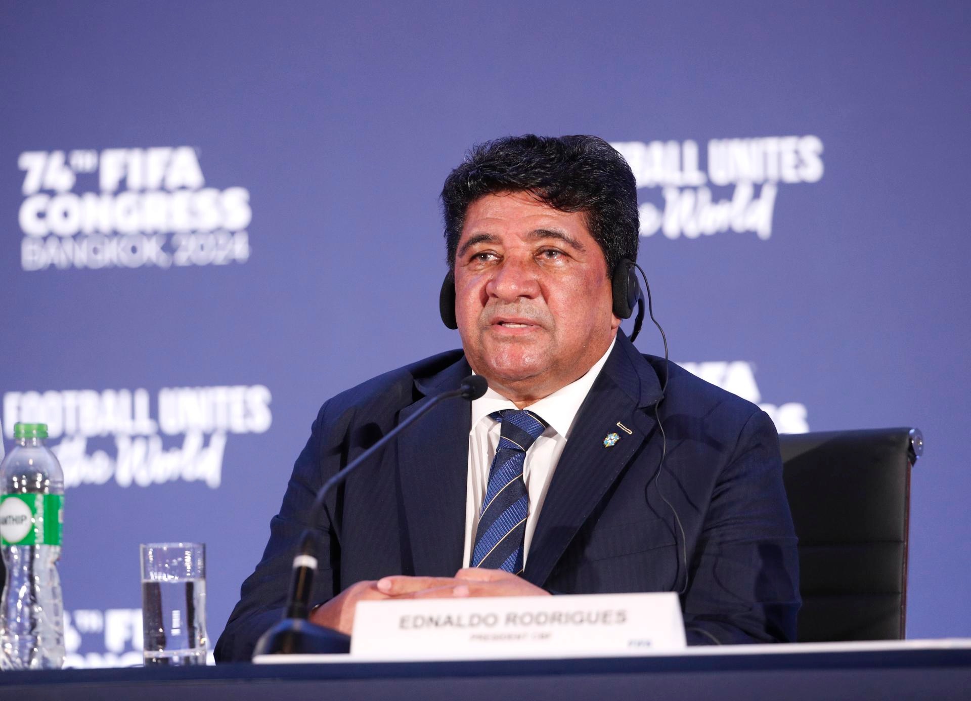 Ednaldo Rodrigues solicitó ante el Tribuna Supremo su regreso a la presidencia de la CBF. El recién destituido avisó que la FIFA podría impedir a la 'Canarinha' jugar en las Eliminatorias Sudamericanas ante Ecuador y Paraguay.