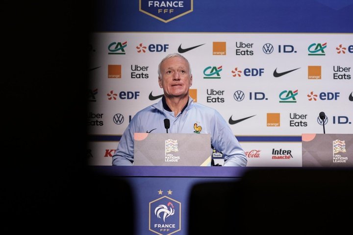Deschamps spoke to the press on Wednesday ahead of the Nations League semi-final against Spain. EFE