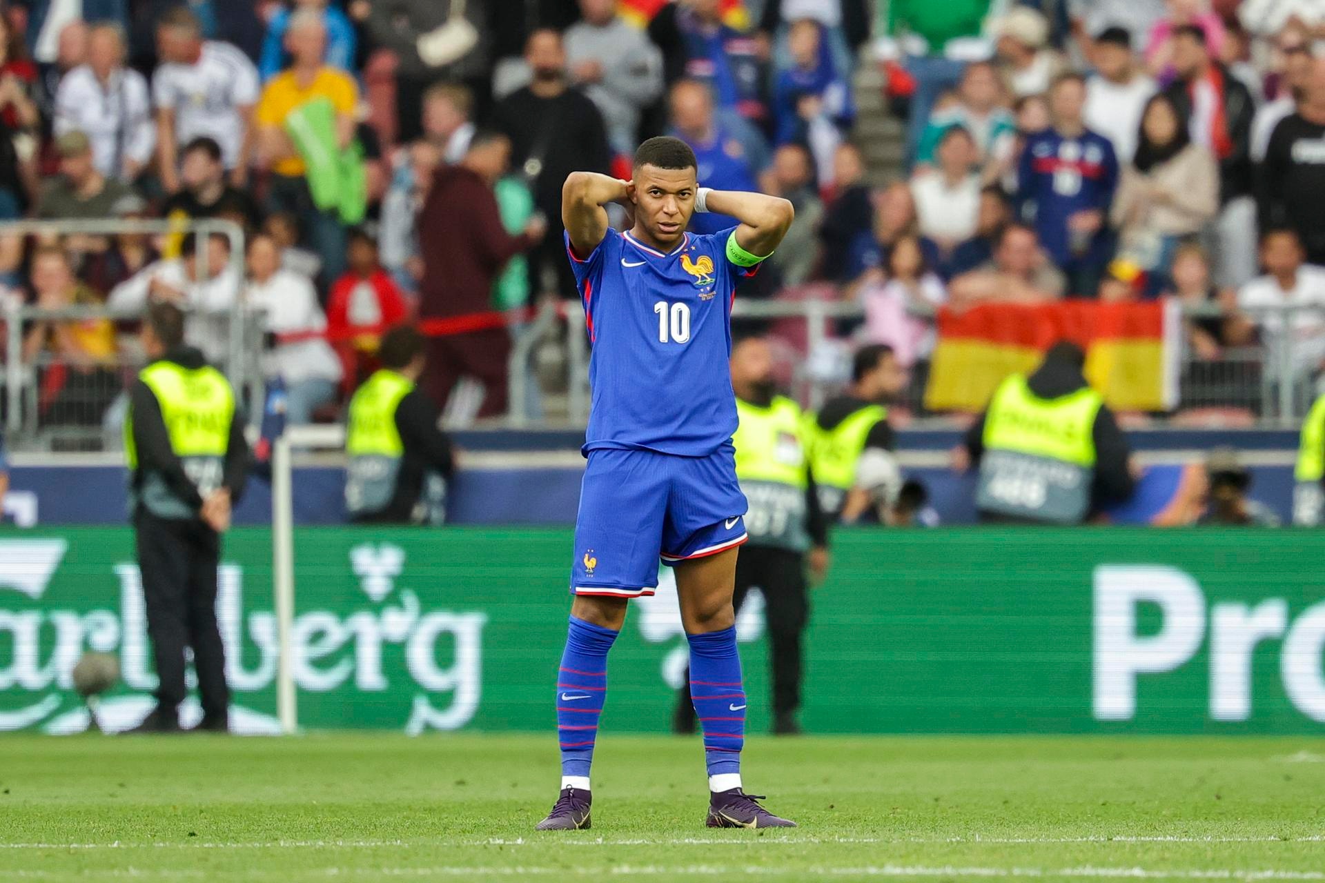 Mbappé marcó ante Alemania. EFE