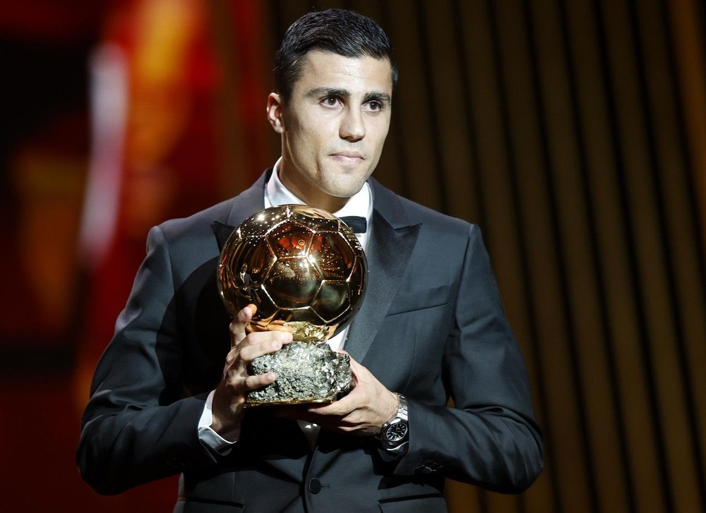 Rodri hopes that the winner of the 2025 Ballon d'Or will be Spanish. EFE