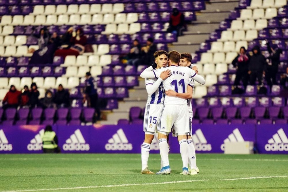 Toni Villa hizo el único gol del partido para el Valladolid. Twitter/realvalladolid