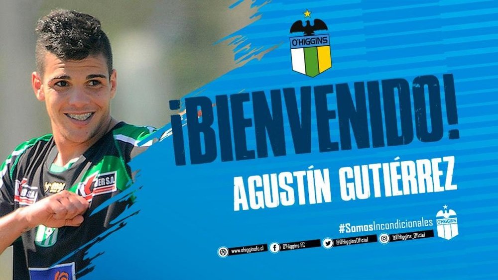 Agustín Gutiérrez llega procedente de Boston River. OHigginsfc