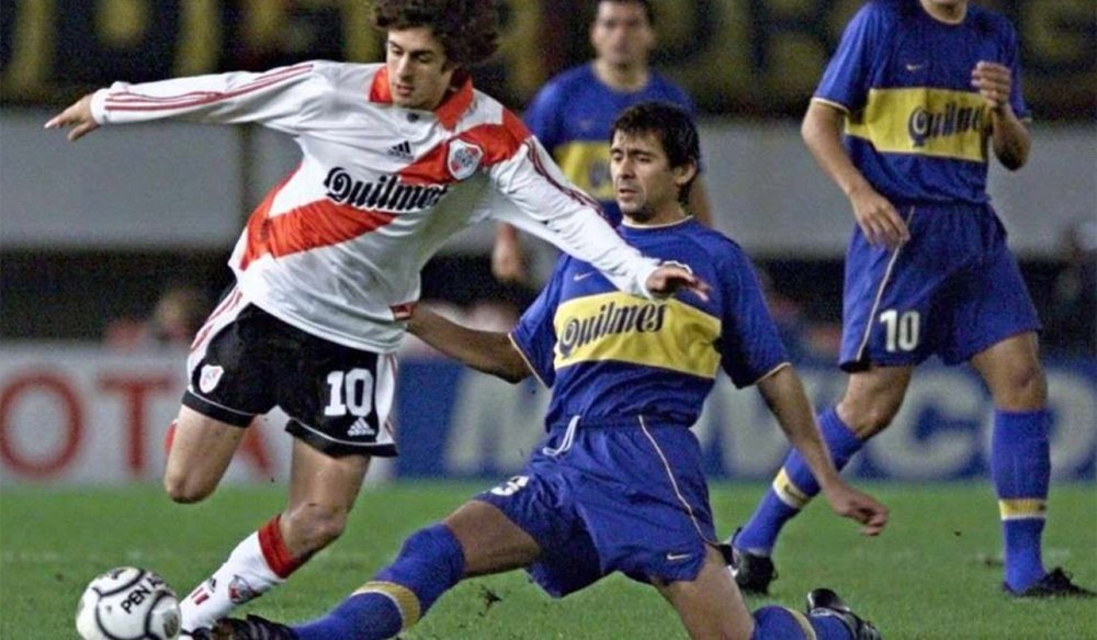 Aimar recordó el sueño de volver a vestir con River. AFP