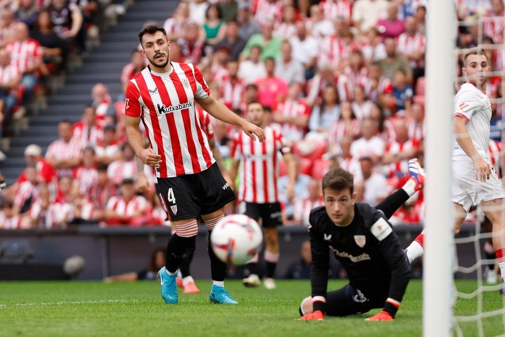 El Athletic recibió al Sevilla en Bilbao. EFE
