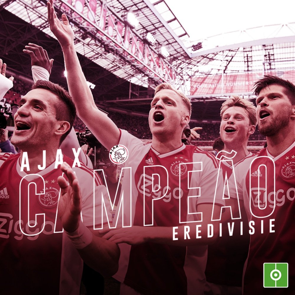 Ajax é campeão holandês da temporada 2018-19. BeSoccer