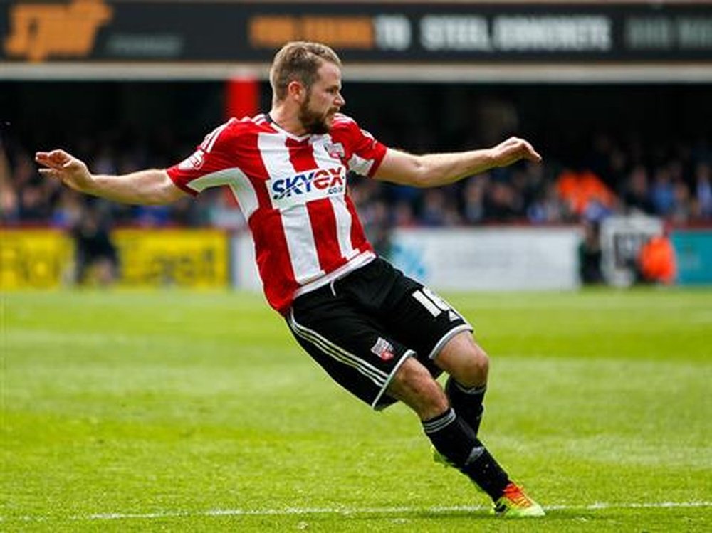 Alan Judge has scored 14 goals in 39 appearances for Brentford this season. BrentfordFC