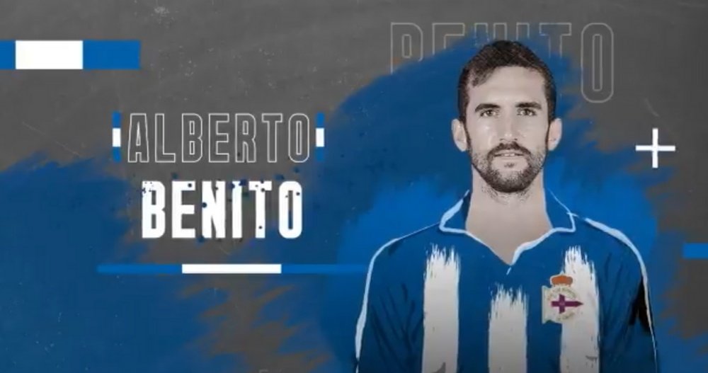 Alberto Benito ya es nuevo jugador del Dépor. RCDeportivo