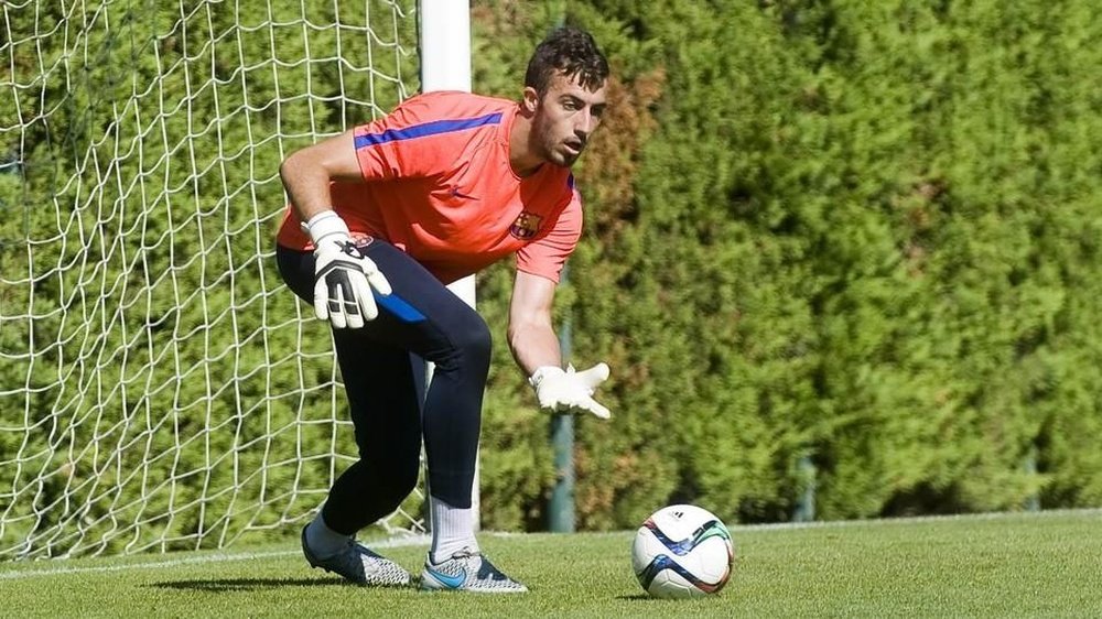 Alberto Varo sufrió una lesión de menisco hace unos meses. FCBarcelona