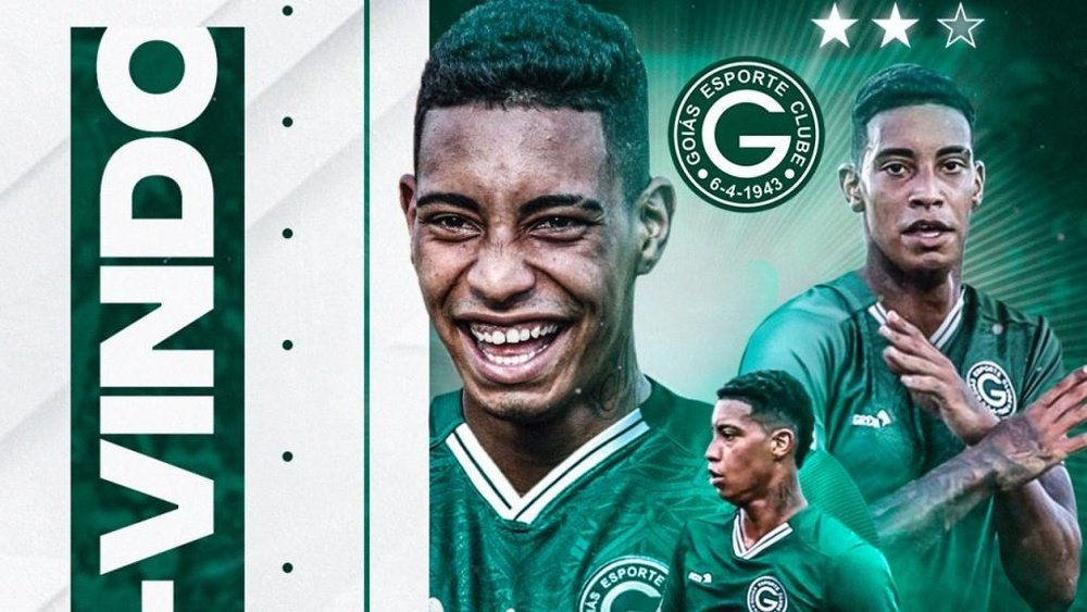 Alef Manga, nuevo jugador de Goiás.  Twitter/goiasoficial