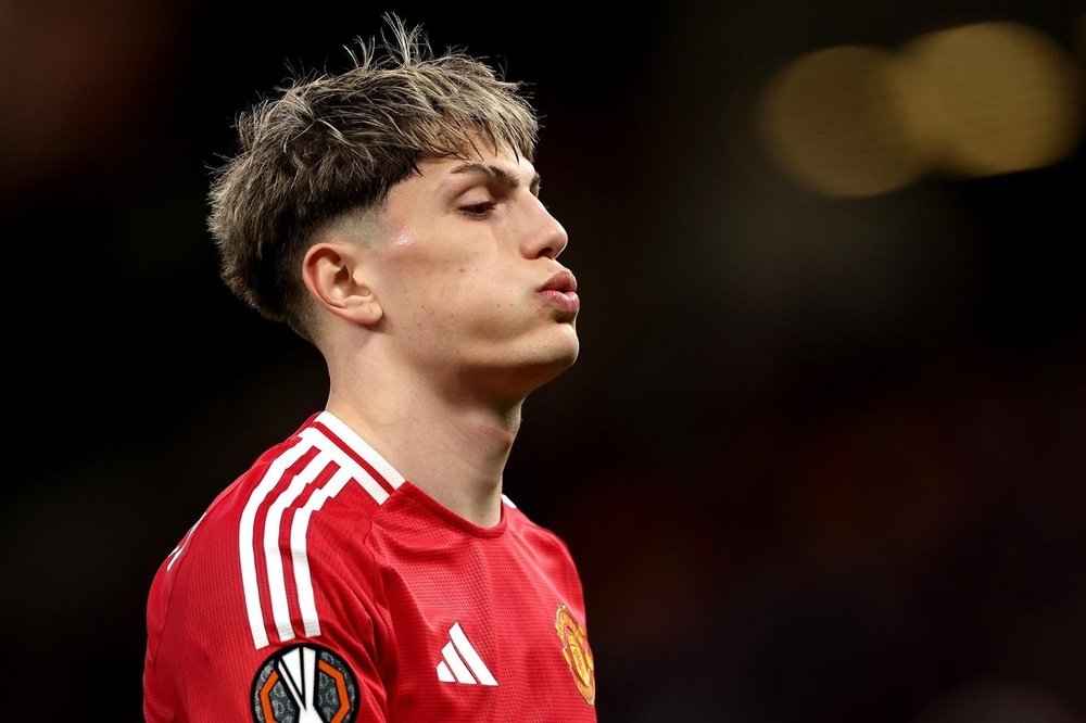 Garnacho broke into Manchester United's first team in 2022. EFE