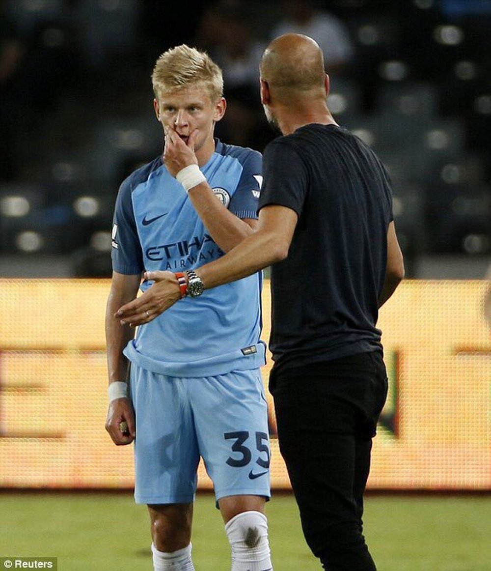 Zinchenko was given a start against Basel. Twitter/AZinchenko17