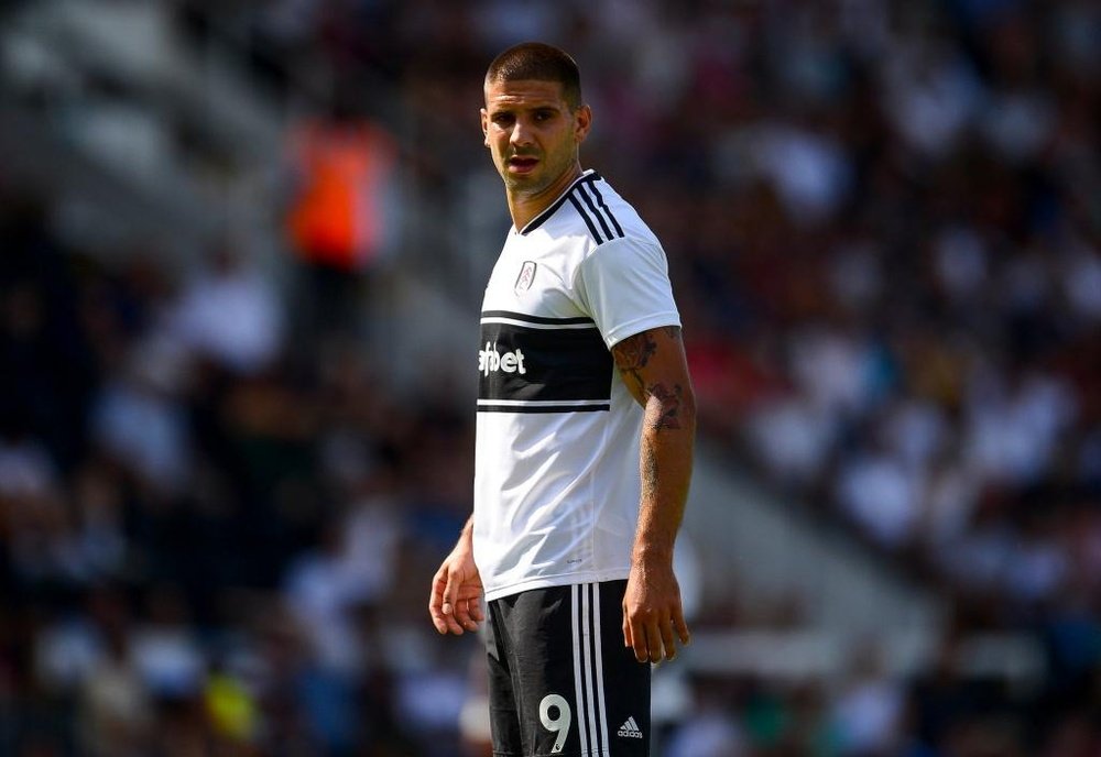 Aleksandar Mitrovic scored for Fulham after completing a permanent move. Twitter/FulhamFC
