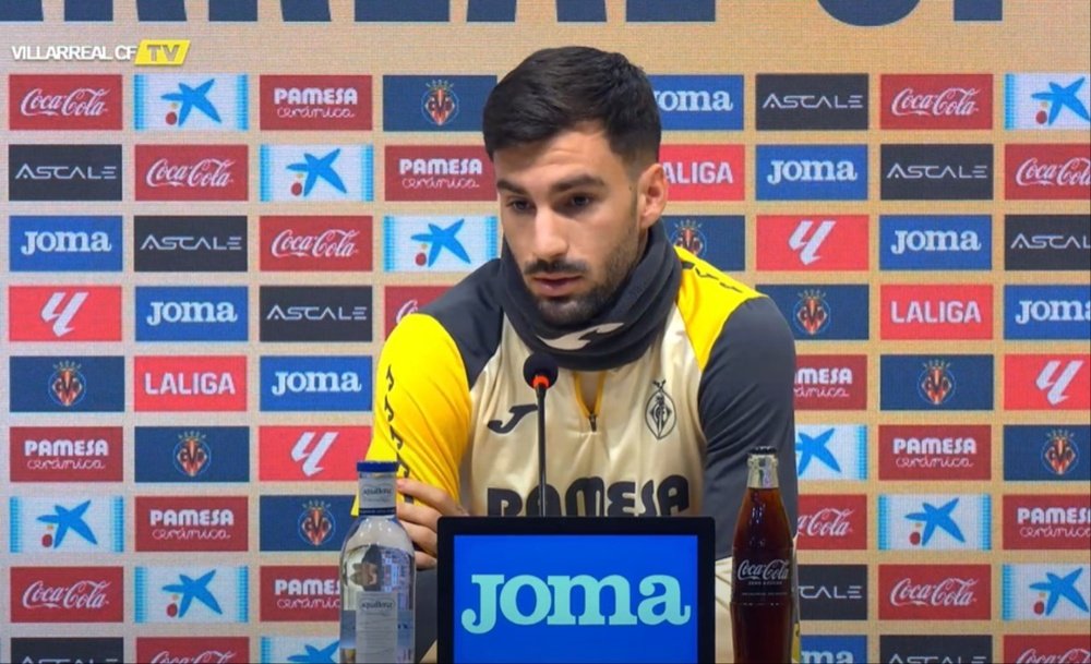 Baena habló de la posibilidad de dejar el Villarreal. Captura/VillarrealCF