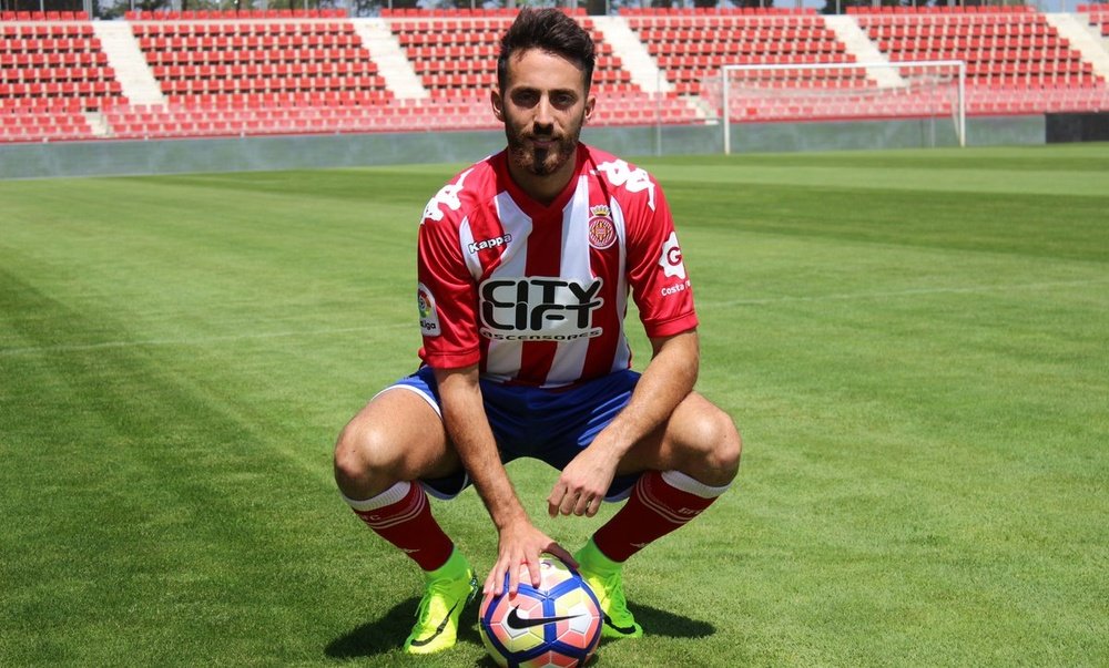 Álex Menéndez sueña con una mejor temporada. GironaFC