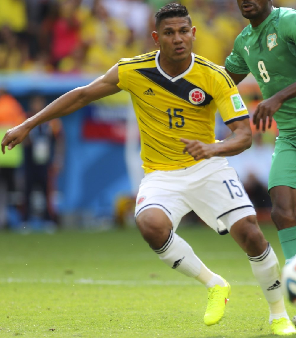 Alexander Mejía, durante un partido de la selección de Colombia contra Costa Rica. Danilo Borges.