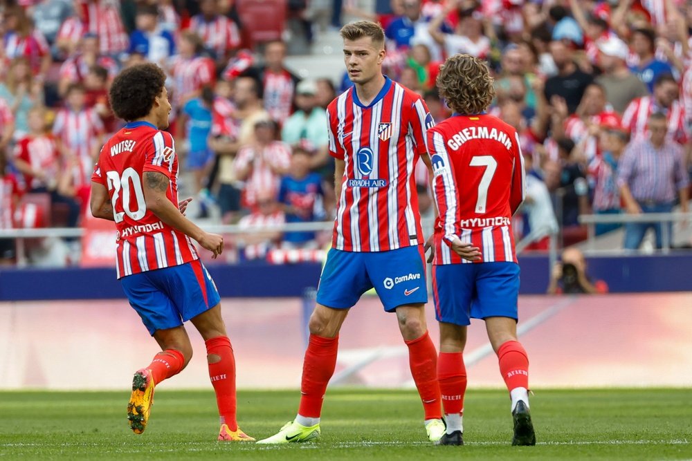 Alexander Sorloth scored his first goal for Atletico against Leganes. EFE