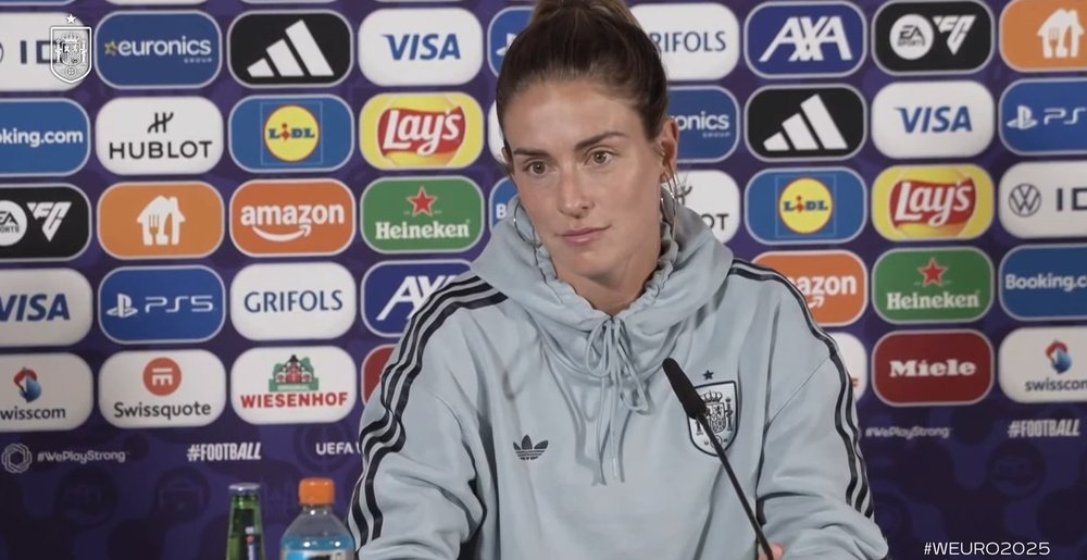 Alexia Putellas mostró confianza plena antes de medirse a Alemania. Captura/RFEF