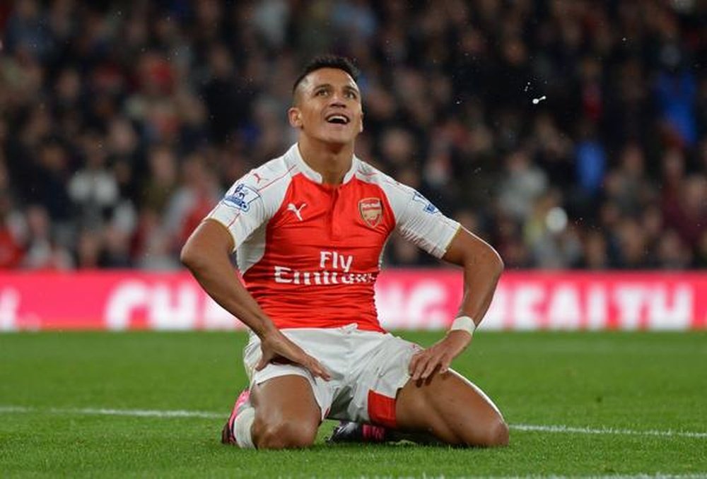 Alexis Sánchez after losing a match for Arsenal. Twitter