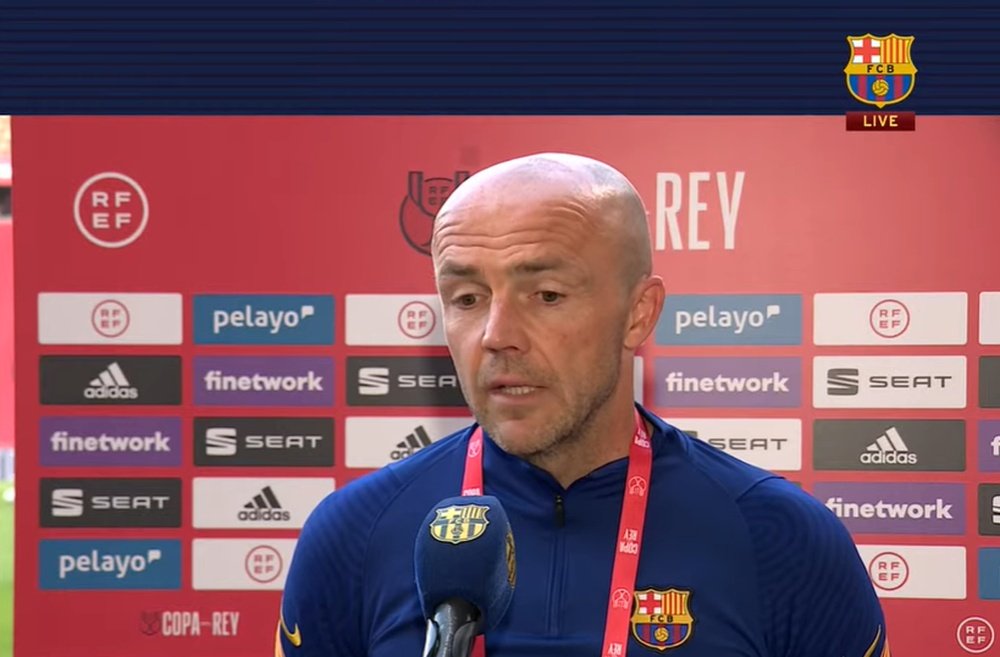 Pique will start for Barca in the Copa del Rey final. Captura/BarçaTV