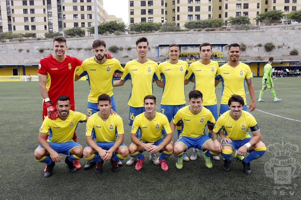 Las Palmas Atlético va a Melilla. Twitter/UDLP_Cantera