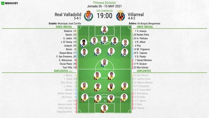 Así seguimos el directo del Real Valladolid - Villarreal