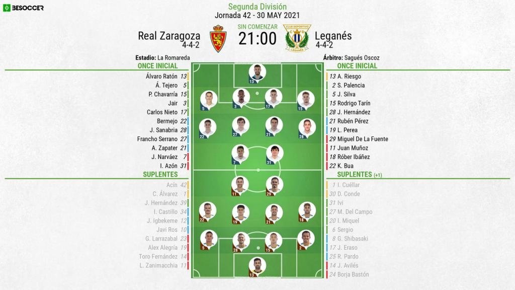 Así seguimos el directo del Real Zaragoza - Leganés