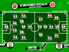 ¡Al campo los jugadores! ¡Suena el himno del Barça!