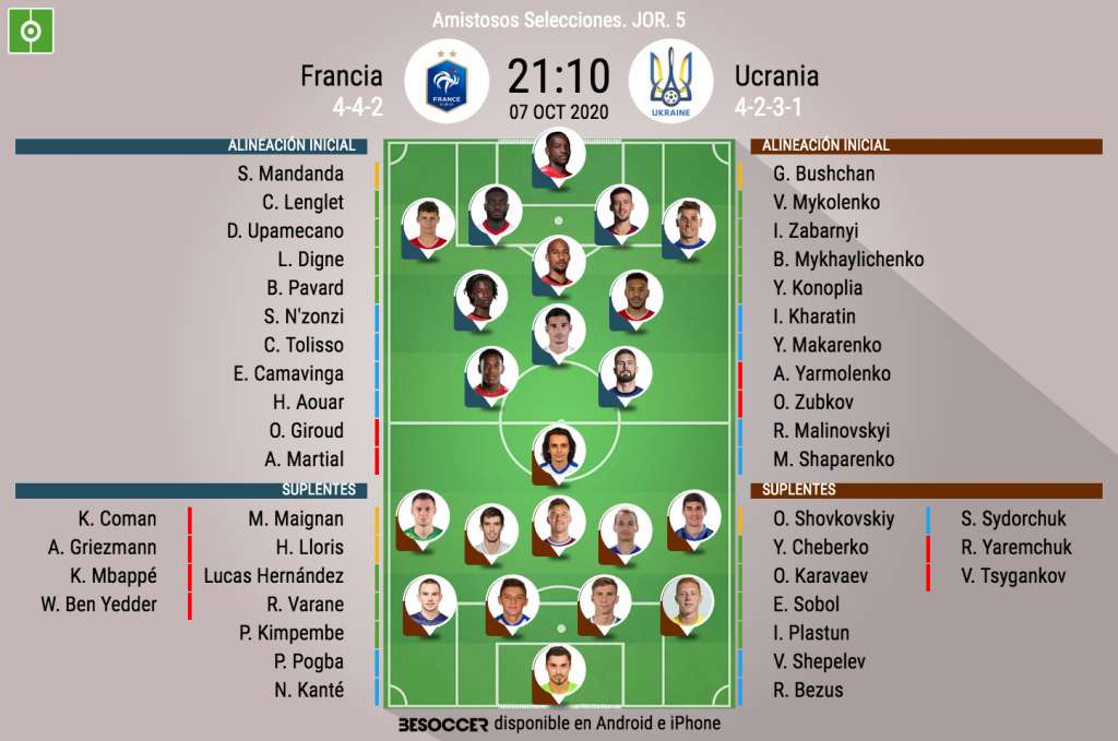 Onces del Francia-Ucrania